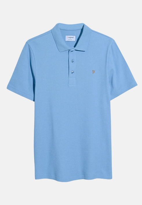 Farah Forster Ss Polo Powder Blue